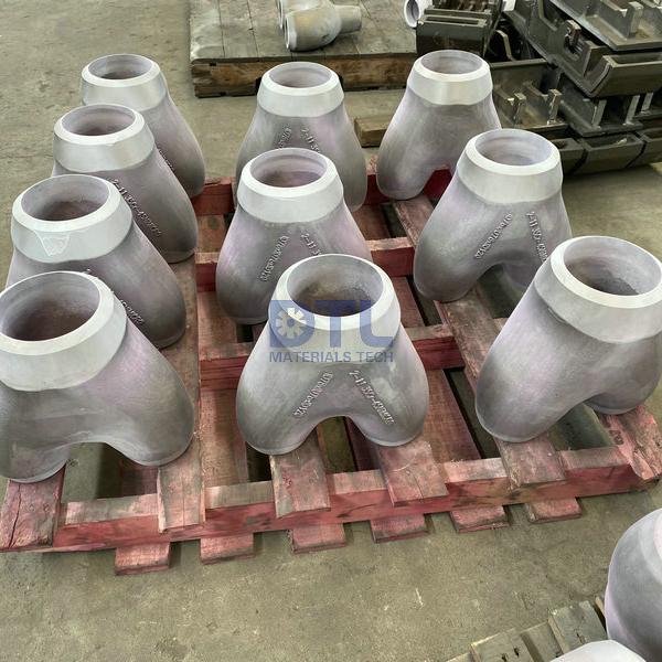 Wye Piece Fittings Assembly with Centrifugal Cast Tubes
