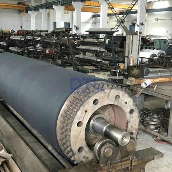 rubber coated roller with sprocket