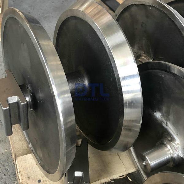 Cast roller rails for heat treatment furnace