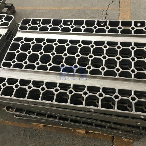 Investment cast alloy basket