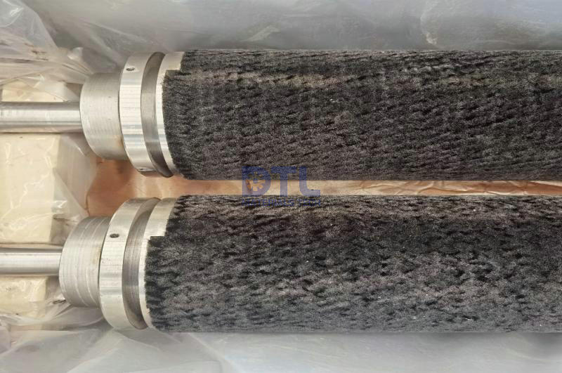 6 Wire brush roller for aluminum heat treatment