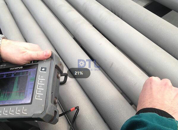 5 NDT test for centrifugal cast tubes