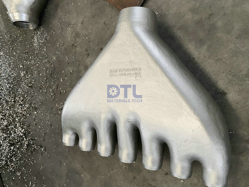 6 Tetra fitting high nickel alloy castings