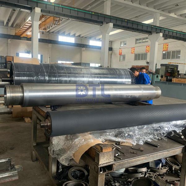 table roller coated with rubber