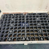 Cast steel trays with guide channel