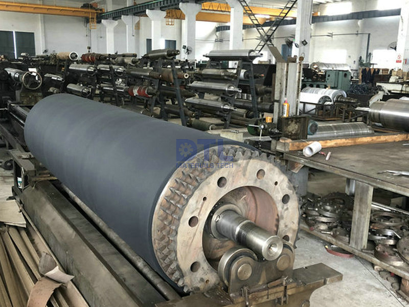 3 rubber coated roller with sprocket for glass production_1