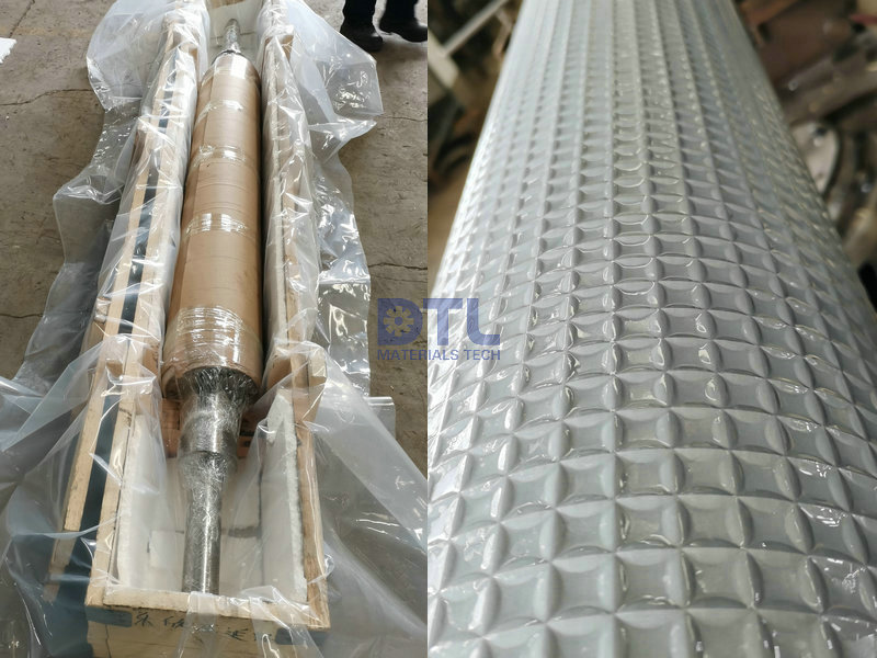 1 New Pyramid pattern embossing rollers 