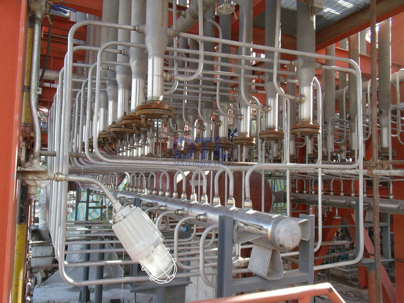 16 catalyst tubes installed vertically in the radiant section of furnace, 