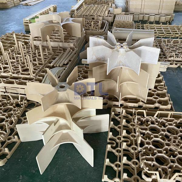 Cast fan impellers