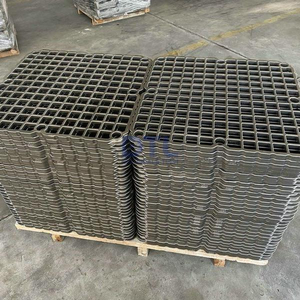 Investment cast alloy steel grids