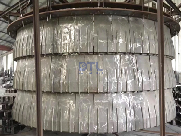 2 dipping tubes for preheaters of cement production2