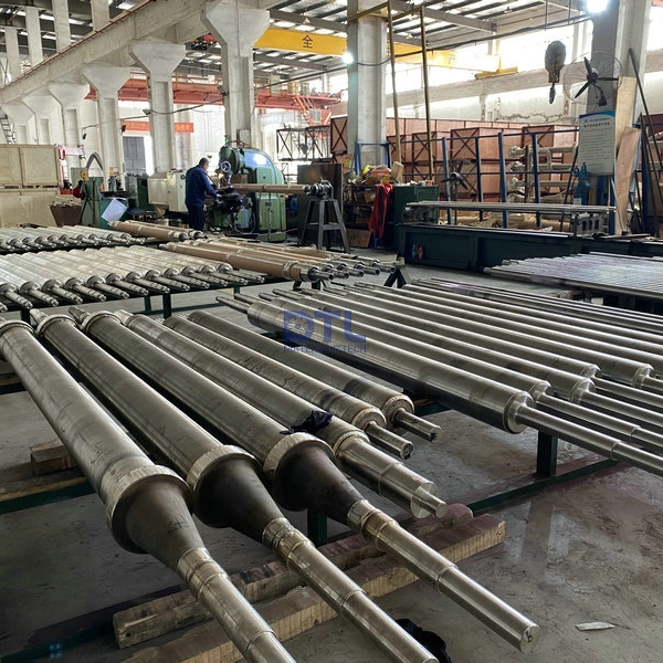 Centrifugal cast rolls for titanium heat treatment furnace