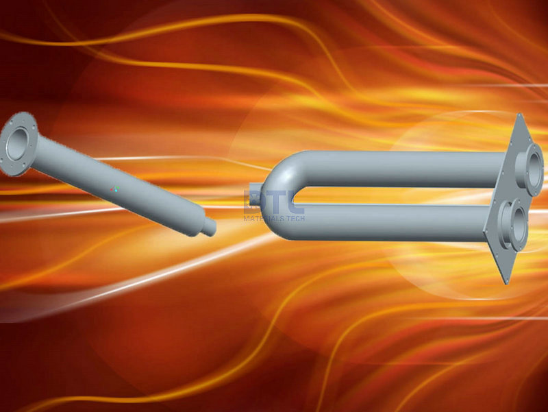 U type radiant tubes 3D