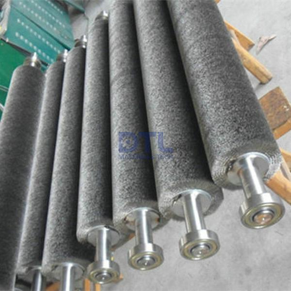 table roller coated with rubber