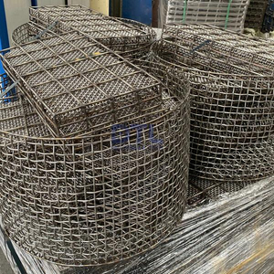 weld mesh basket round