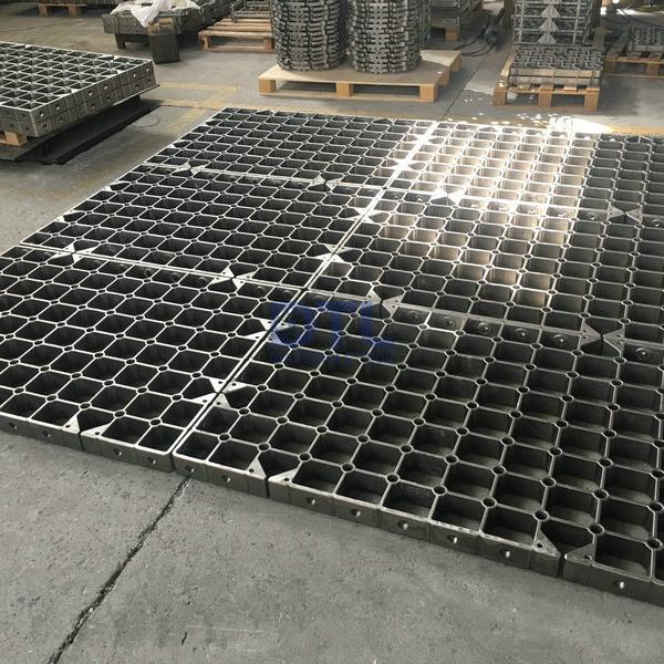 Investment cast alloy basket