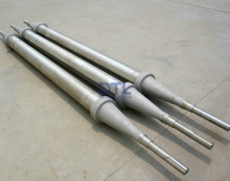 Centrifugal cast rolls for wire heat treatment furnace