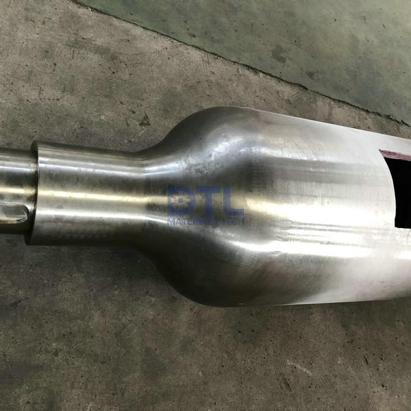 Cast rotary retort machined