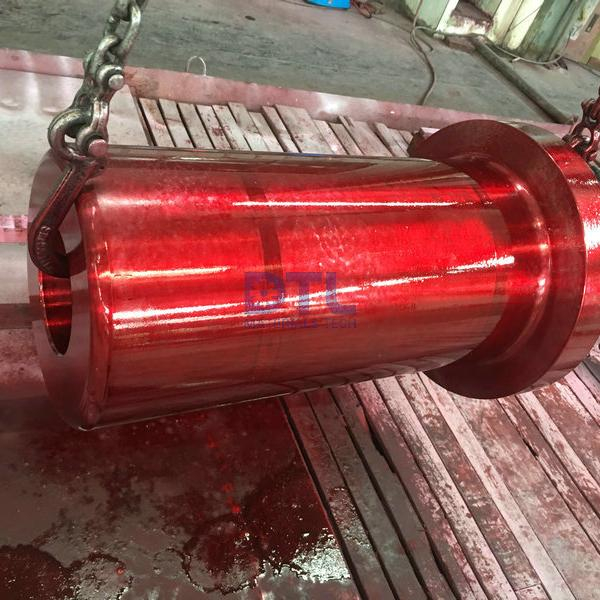 Alloy cast charging and discharging rolls