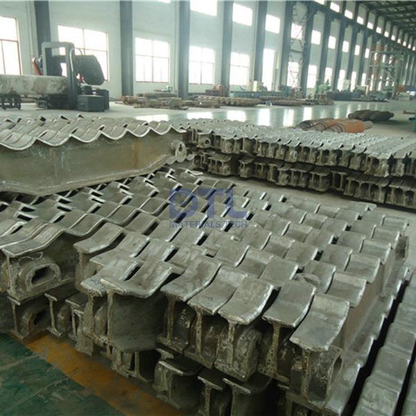 Cast alloy beams for walking beam furance