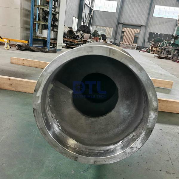 Cast rotary retort machined