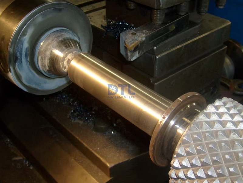 Knurled Roll under Machining