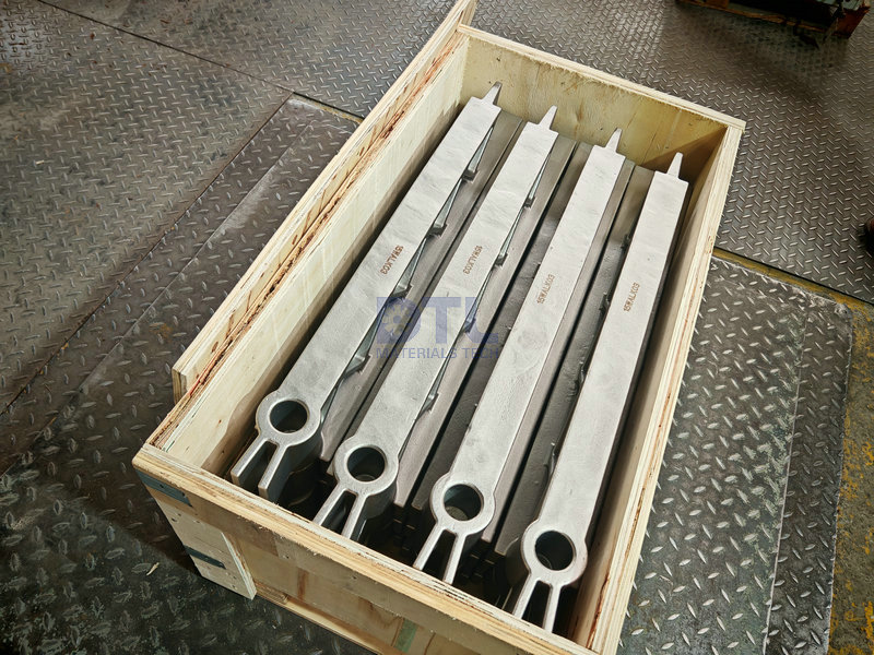 Walking beam for heat treatment furnaces packed