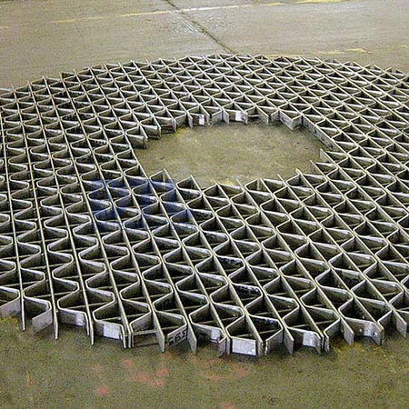 weld mesh basket round