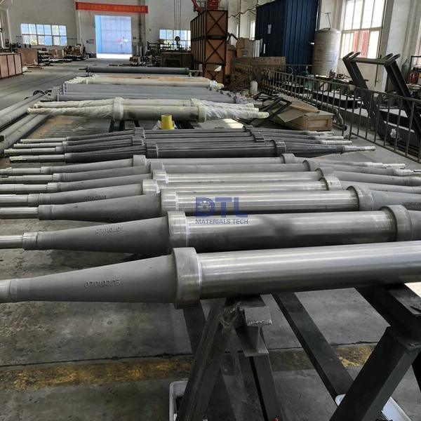 Centrifugal cast rolls for titanium heat treatment furnace