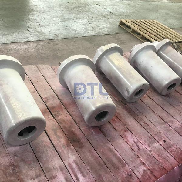 Alloy cast charging and discharging rolls