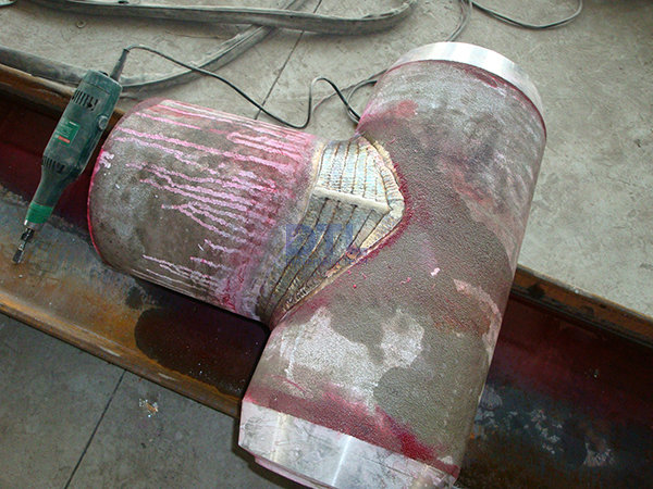 Dye Penetrant Test for Weld Fittigns