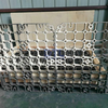 Cast steel trays with guide channel