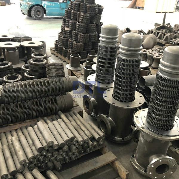 Cast recuperator alloy steel elements